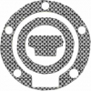 Quattroerre Aufkleber Tankdeckel , (3D Real fiber)