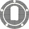 Quattroerre Aufkleber Tankdeckel , (Real fiber)