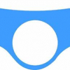 Quattroerre Aufkleber Gabelbrücke, (3D Optik blau,eloxiert)