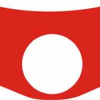 Quattroerre Aufkleber Gabelbrücke, (3D Optik rot,eloxiert)