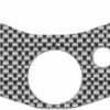 Quattroerre Aufkleber Gabelbrücke, (3D Real fiber)