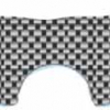 Quattroerre Aufkleber Gabelbrücke, (Real fiber)