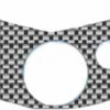 Quattroerre Aufkleber Gabelbrücke, (Real fiber)