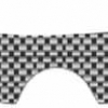 Quattroerre Aufkleber Gabelbrücke, (3D Carbonlook)