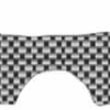Quattroerre Aufkleber Gabelbrücke, (3D Carbonlook)