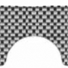 Quattroerre Aufkleber Gabelbrücke, (Real fiber)
