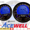 Acewell ACE-2900AS Drehzahlmesser und Temperaturanzeige Alu-Schwarz