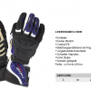 Roleff Motorradlederhandschuh, RO 87, black/blue, S